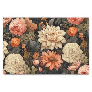 Elegant Fall Floral Tissue Paper