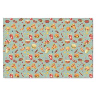 Elegant Fast Food Pattern Tissue Paper