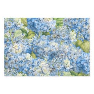 Elegant Floral Blue Hydrangea Pattern  Sheets