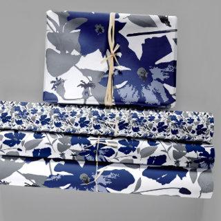 Elegant Floral Pattern Trio Decoupage Gift  Sheets