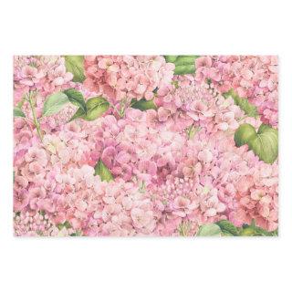 Elegant Floral Pink Hydrangea Pattern  Sheets