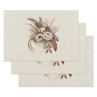 Elegant Flowers Foliage and Feathers  Sheets