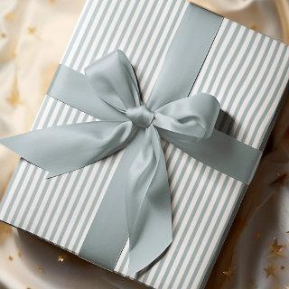Elegant French Blue and White Thin Stripes