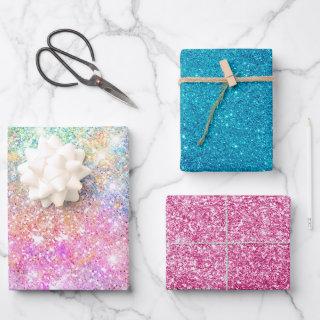 Elegant girly iridescent unicorn rainbow   sheets