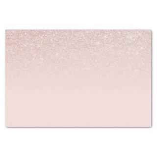 Elegant Girly Rose Gold Pink Glitter Ombre Tissue Paper