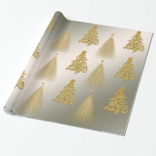 Elegant Gold and Silver Christmas Tree