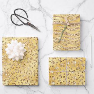 Elegant Gold Animal Print Patterns  Sheets