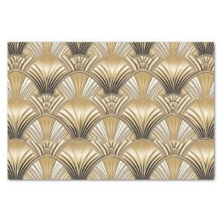 Elegant gold black art deco  tissue paper