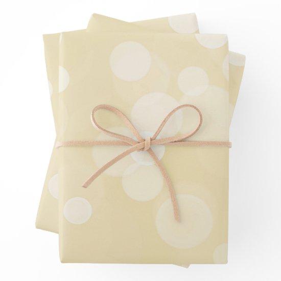 Elegant Gold Bokeh Pattern Wedding  Sheets