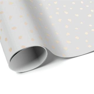 Elegant Gold Confetti on Silver Background