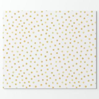 Elegant Gold Foil Confetti Dots