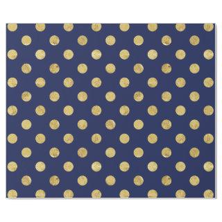 Elegant Gold Foil Polka Dot Pattern - Gold & Blue