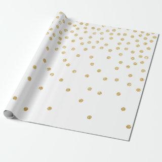 elegant gold glitter confetti dot pattern