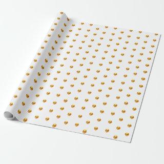 Elegant Gold Polka Dots on White