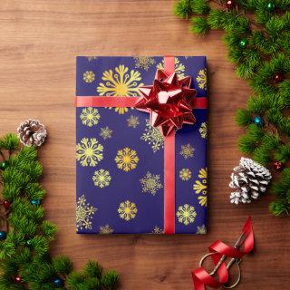 Elegant gold snowflakes