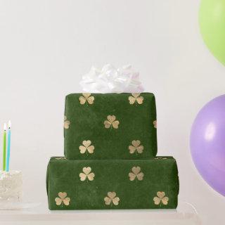Elegant Green Gold Shamrock