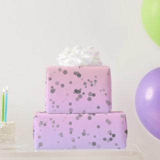 Elegant holographic confetti polka dot pattern