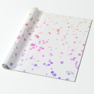 Elegant holographic confetti polka dot pattern