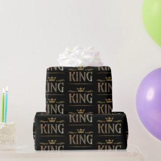 Elegant KING Royalty Lettering Crown