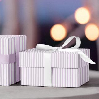 Elegant Lavender and White Thin Stripes