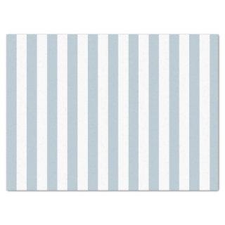 Elegant Light Blue and White Striped Pattern Tissue Paper
