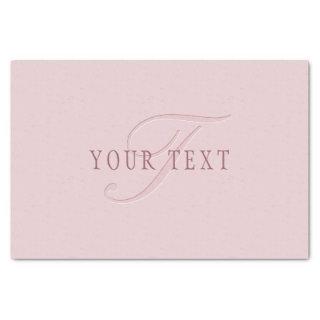Elegant Looking Monogram | Rose Gold Tissue Paper