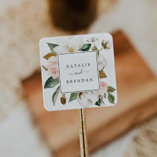 Elegant Magnolia | White Wedding Envelope Seals