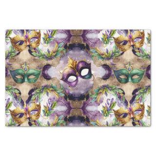 Elegant Mardi Gras Masks Tissue Paper