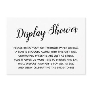 Elegant, Minimal No Wrap Bridal Shower Gift Card