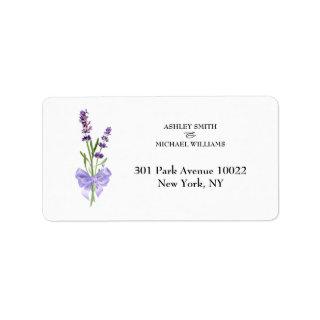 Elegant Minimalist New Fashion Lavender Wedding Label