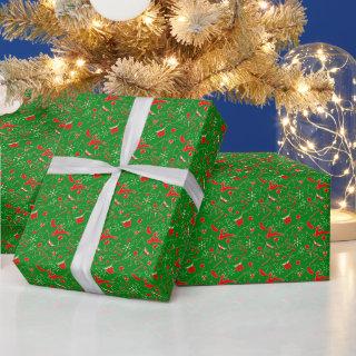 Elegant Modern Green Christmas Tree Holiday