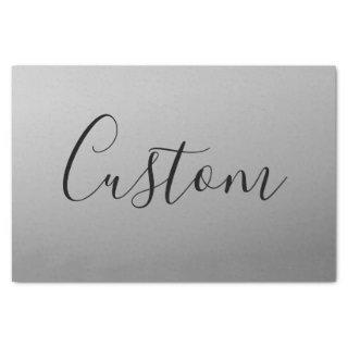 Elegant Modern Script Editable Black Text Writing Tissue Paper