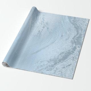 Elegant modern stylish blue glitter marble