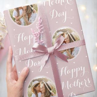 Elegant Mother's Day Personalized Photo Dusty Pink