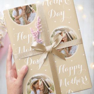 Elegant Mother's Day Personalized Photo Pale Gold