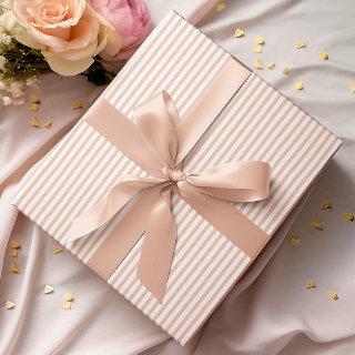 Elegant Pastel Orange Thin Stripes