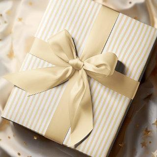 Elegant Pastel Yellow and White Thin Stripes