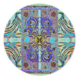Elegant Pattern 57793 Classic Round Sticker