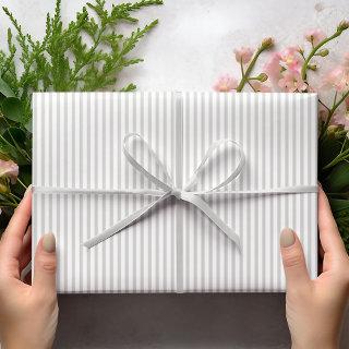 Elegant Pearl Gray Thin Stripes