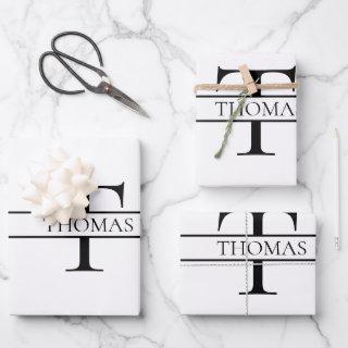 Elegant Personalized Monogrammed Custom Name  Sheets