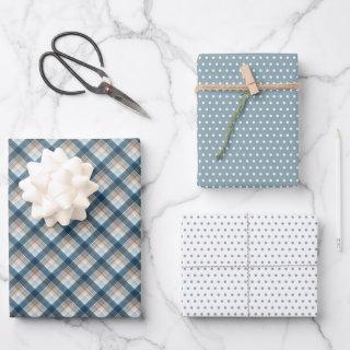 Elegant Plaid And Polka Dots Art  Sheets