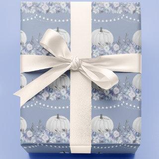 Elegant Pumpkin Pattern | Dusty Blue