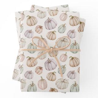 Elegant Pumpkins Gender Neutral Baby Shower  Sheets