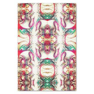 Elegant purple, white and green abstract pattern tissue paper