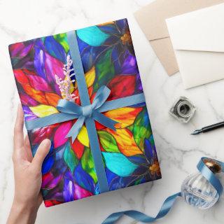 Elegant Rainbow Stained Glass Pattern