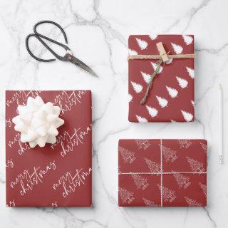 Elegant Red and White Christmas  Sheets