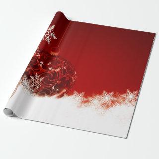 Elegant Red Christmas Ball,Snowfleks Holiday