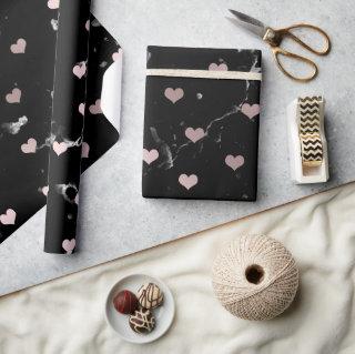 Elegant rose gold Valentine's day heart pattern