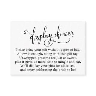 Elegant Script Display Bridal Shower Gift Card