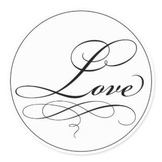 Elegant Script Love Sticker